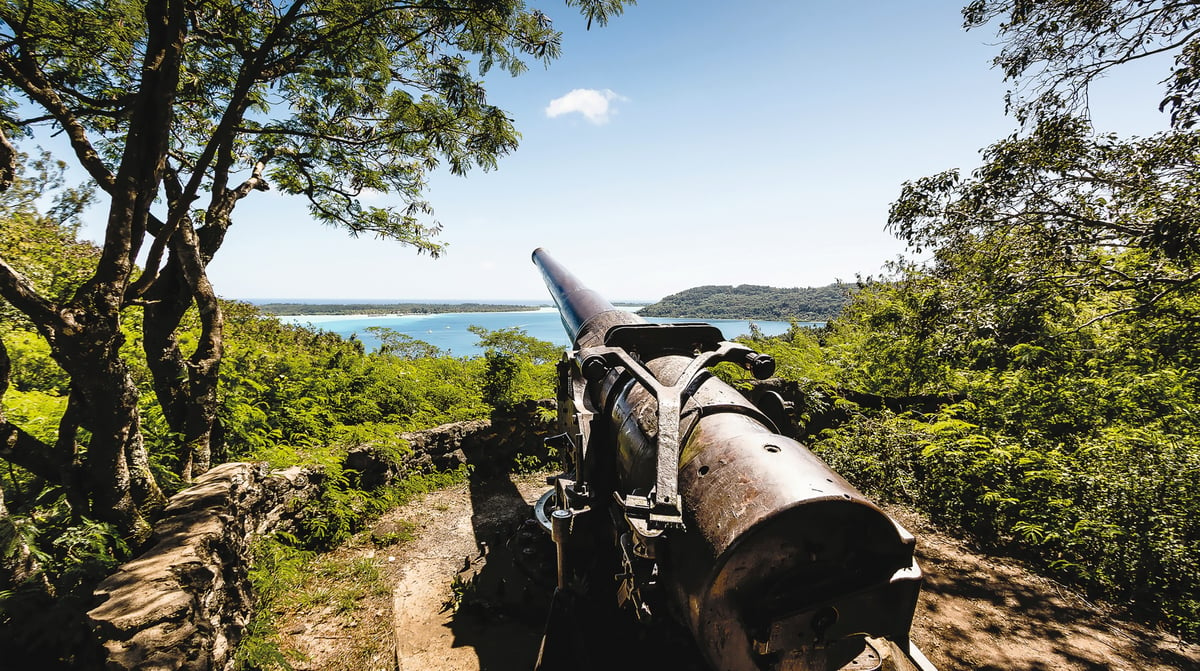 Bora Bora cannon