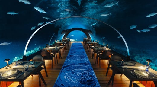 Hurawalhi 5.8 Restaurant Interior Night