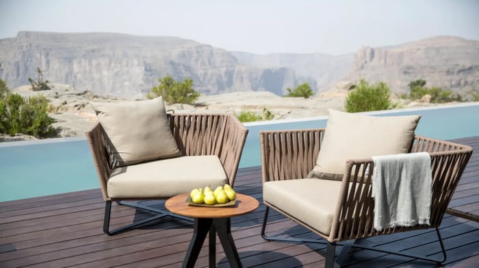 Al Jabal Al Akhdar Anantara CLiff Pool Villa zwembad