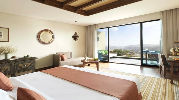 Al Jabal Al Akhdar Anantara Canyon View bedroom