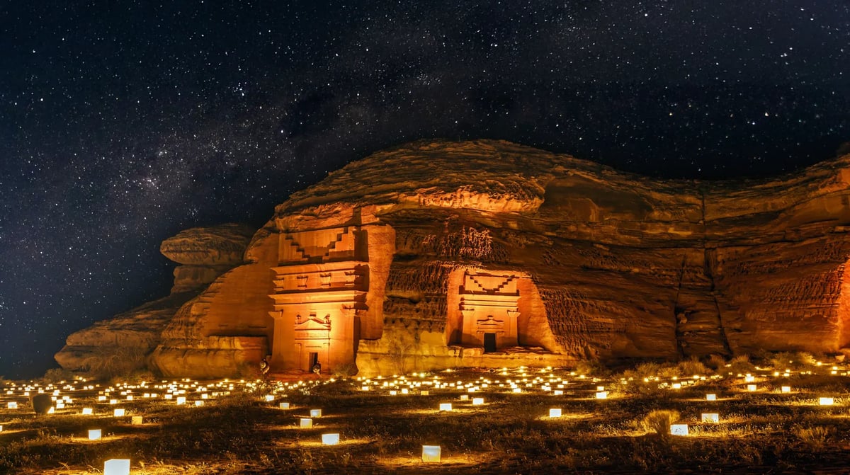 AlUla night candles