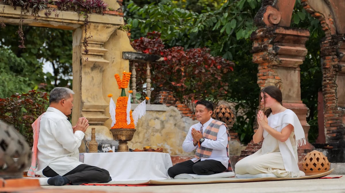 Luang Prabang blessing