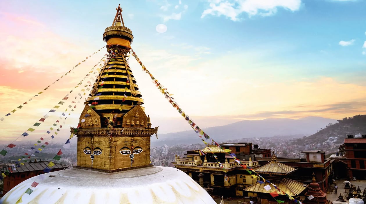 Nepal Stupa spread