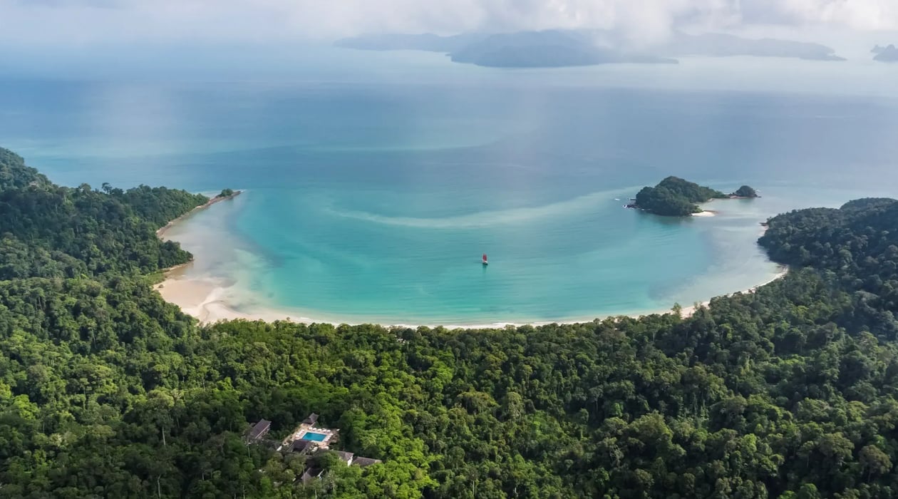 The Datai Langkawi - Beach Aerial View