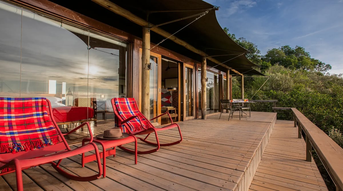Angama Mara Tented Suite Private Deck