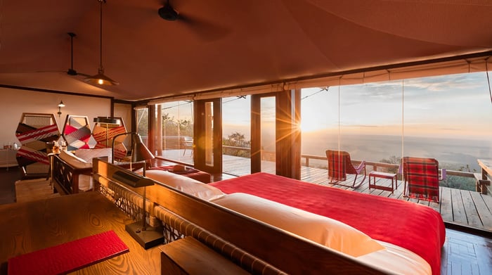 Angama Mara Tented Suite Sunrise