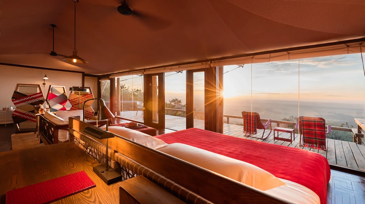 Angama Mara Tented Suite Sunrise
