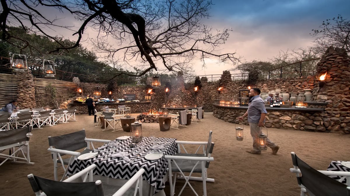 South Africa Phinda Mountain Lodge guest area boma 2