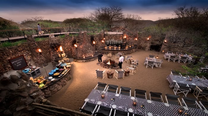 South Africa Phinda Mountain Lodge guest area boma