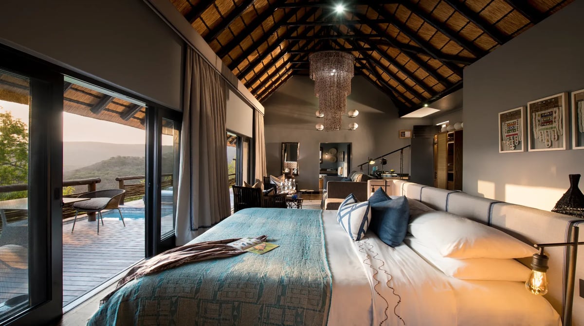 South Africa Phinda Mountain Lodge room suite bedroom 2
