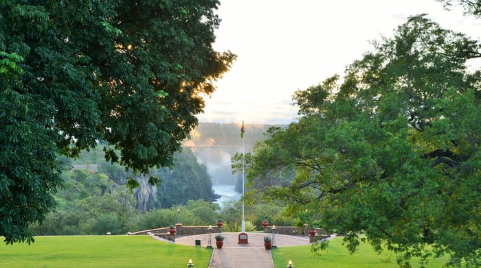 Victoria Falls Hotel Flagpole 05