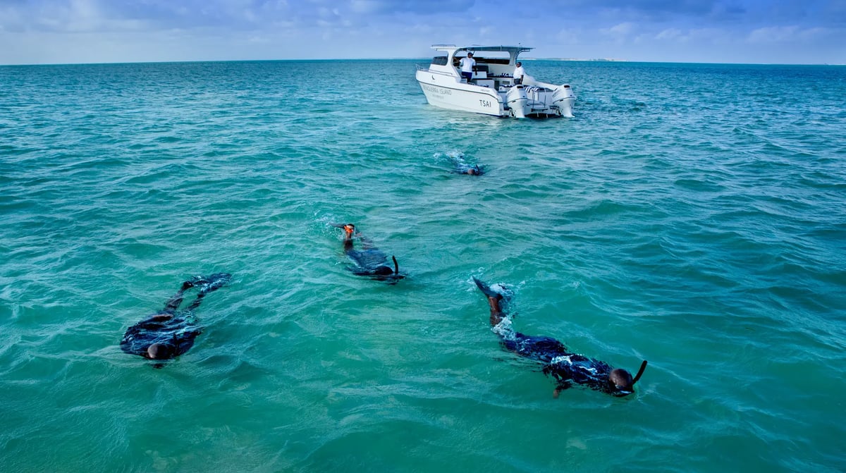 andBeyond Benguerra snorkelling