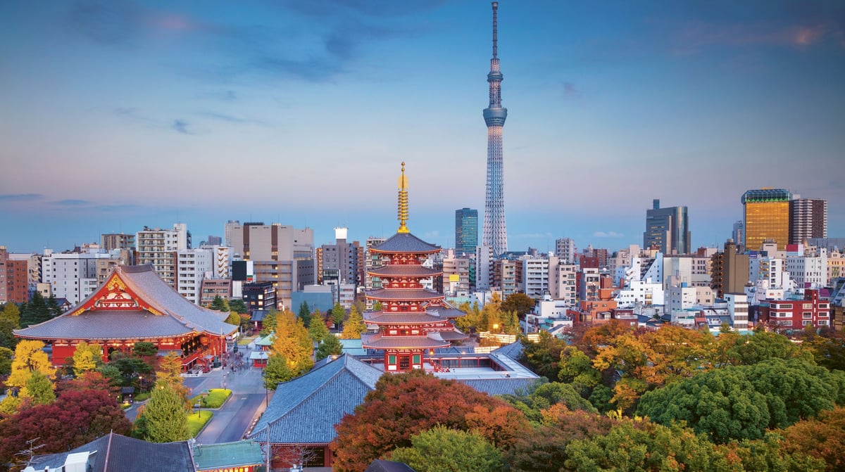 Tokyo Skyline - Sensoji Tempel