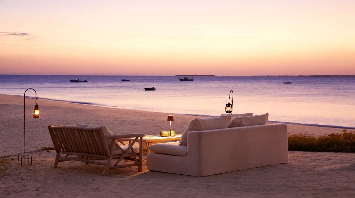 LABA LABA Fanjove Island sunset beach lounge