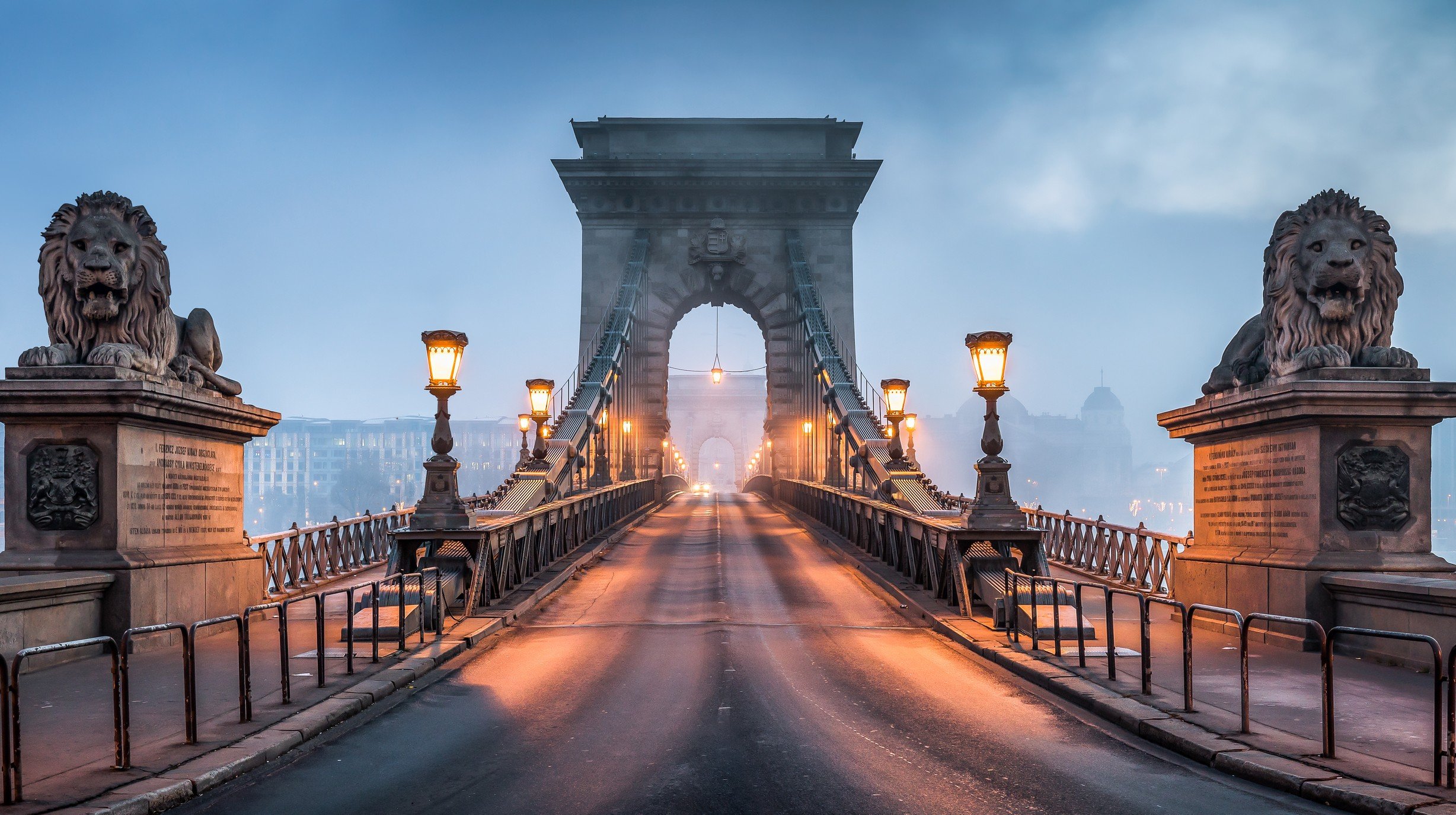 Boedapest winter - Chain Bridge
