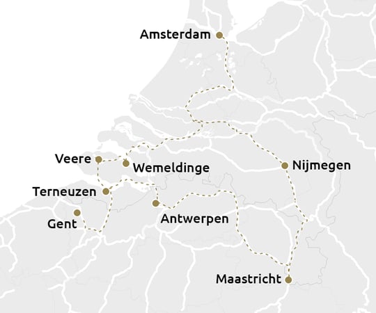 Zomercruise door de zuidelijke Nederlanden