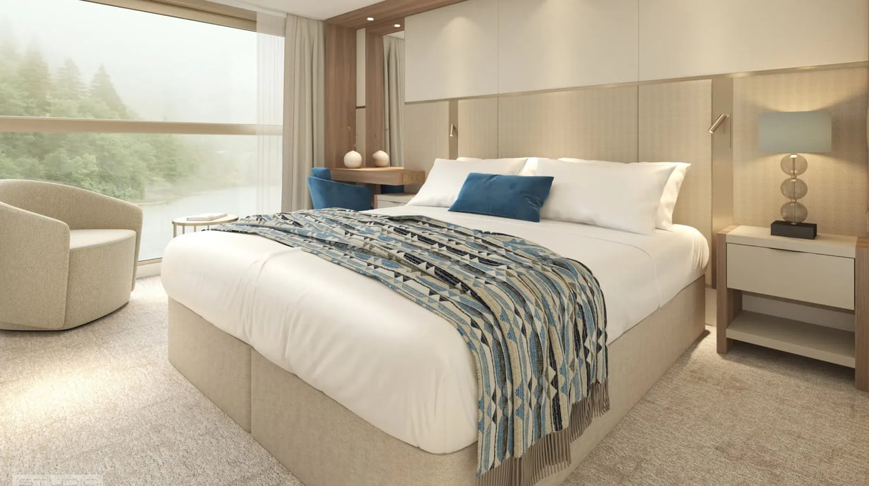 AMADEUS Amara_ Cabin_ Mozart _ Strauss Deck. Render_Lueftner Cruises_Amadeus_Internal