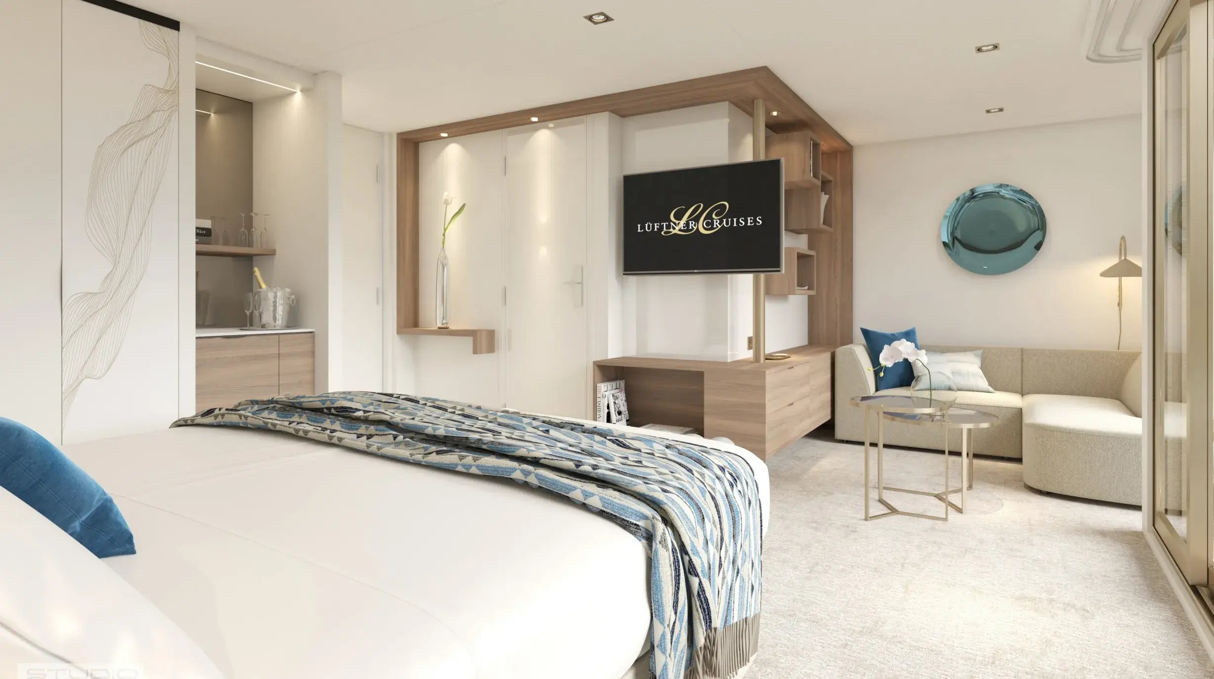 AMADEUS Amara_ Suite. Render_Lueftner Cruises_Amadeus_Internal