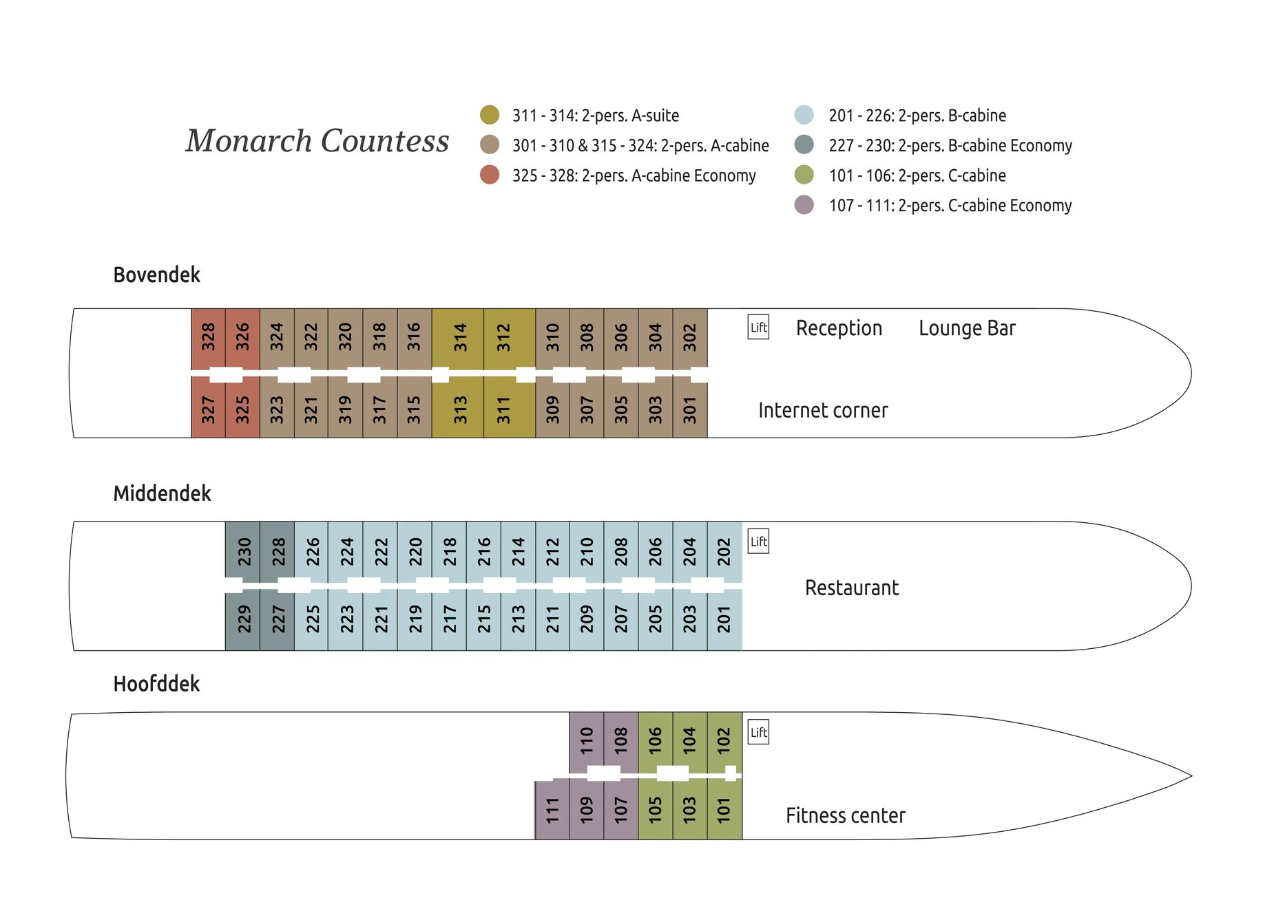 Dekplan Monarch Countess
