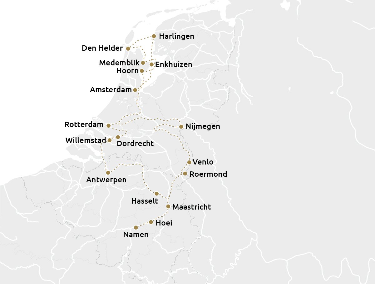 14-daagse Hollandcruise & Koninklijk België