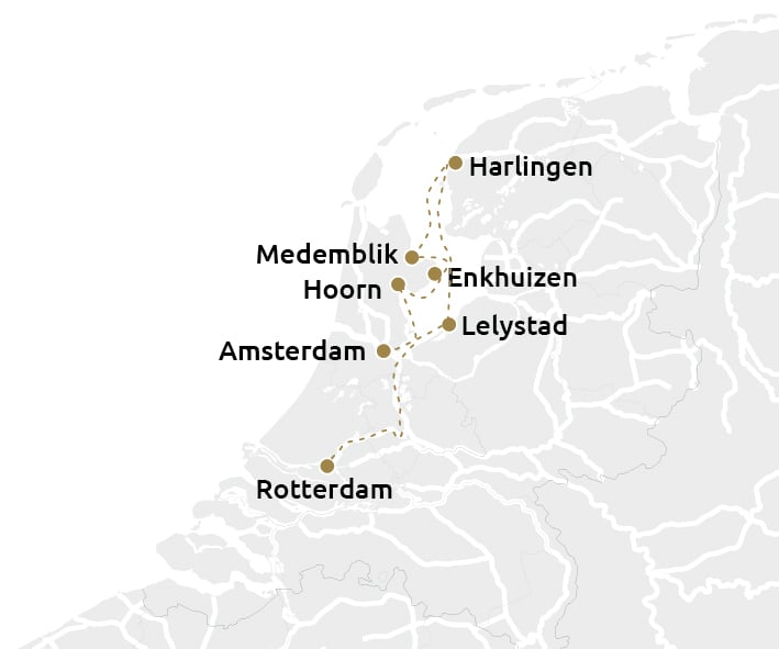 6-daagse Hollandcruise IJsselmeer & Waddenzee (2027-1)