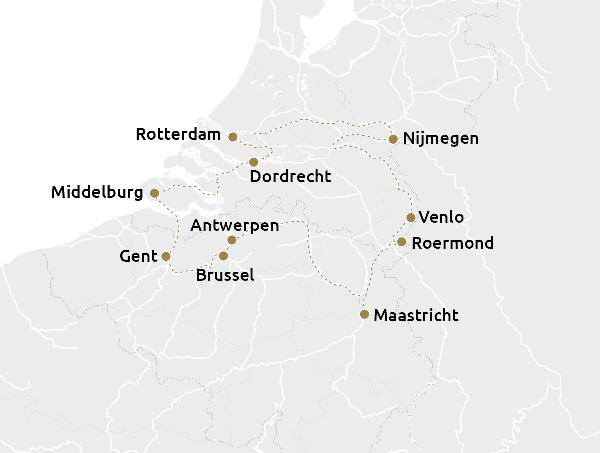 8-daagse cruise Parels van België (2027-1)