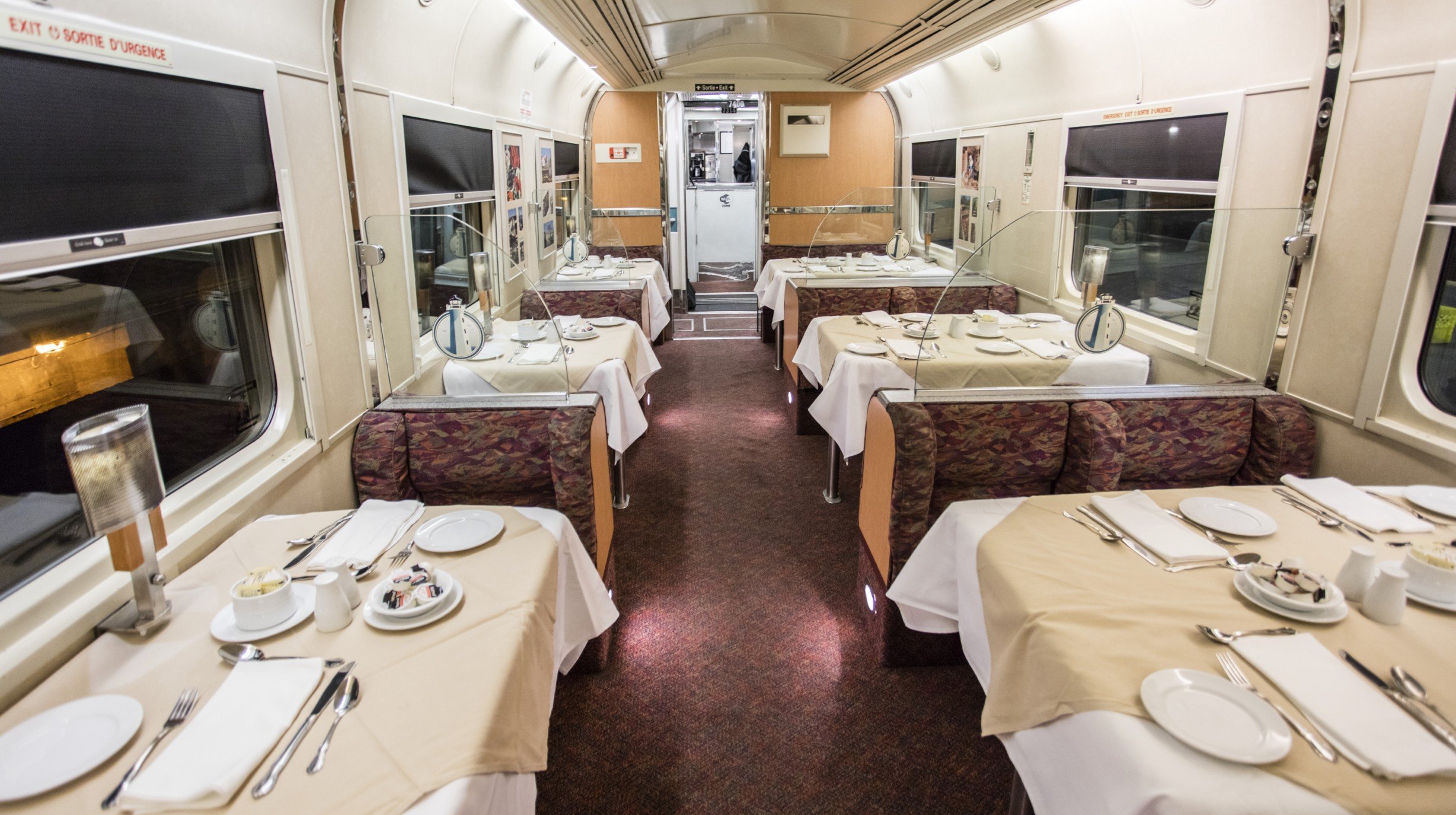 VIA Rail The Ocean restaurant