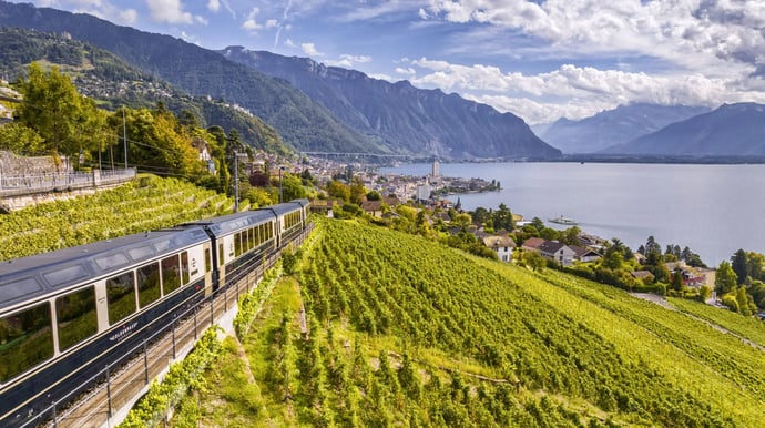 Luxe treinreis dwars door Zwitserland