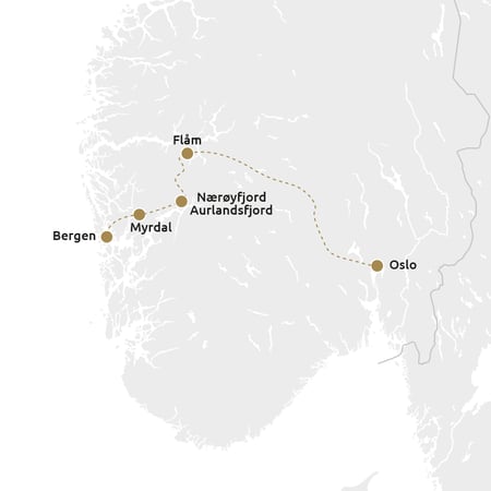 Routekaartje Noorse Pracht
