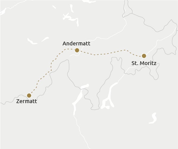 Zwitserland met de Glacier Pullman Express