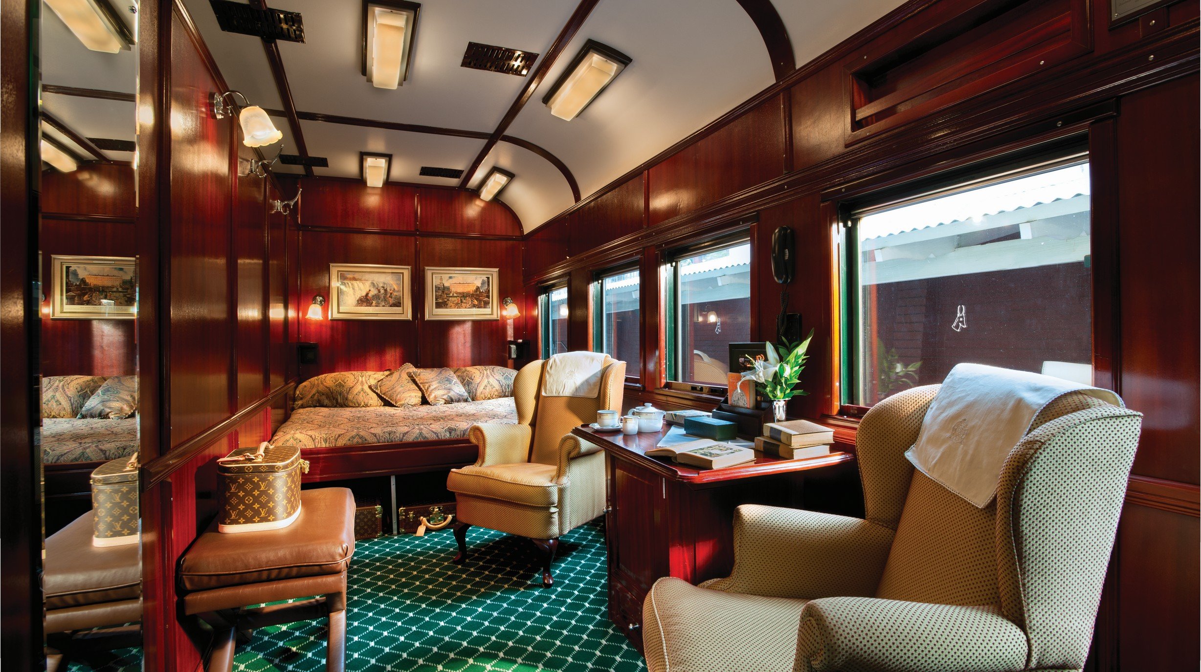 Rovos Rail Royal suite vooraanzicht