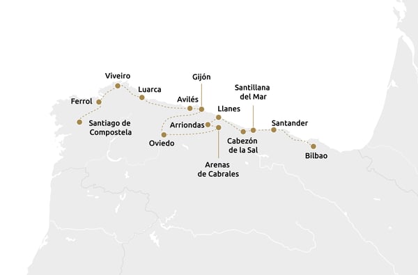 Noord-Spanje met de Costa Verde Express