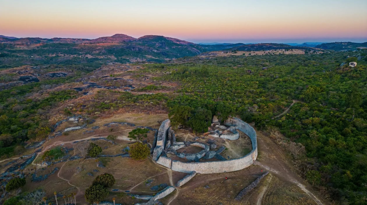 Great Zimbabwe Monument luchtfoto