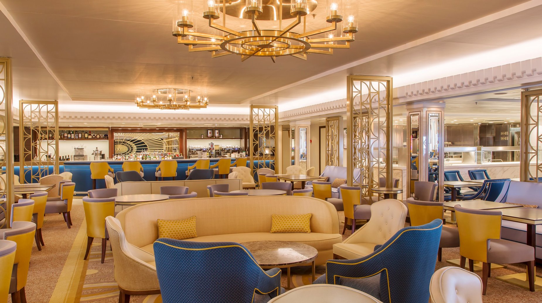 Cunard - Queen Mary 2 - Carinthia Lounge