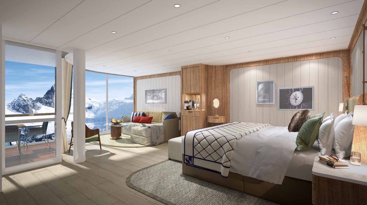 Seabourn expedition ships - Panorama Suite rendering