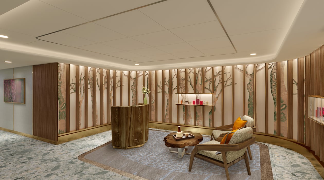 Seabourn expedition ships - Spa Reception rendering