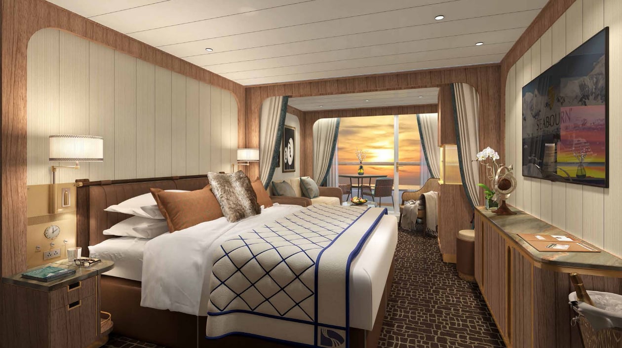 Seabourn expedition ships - Veranda Suite rendering