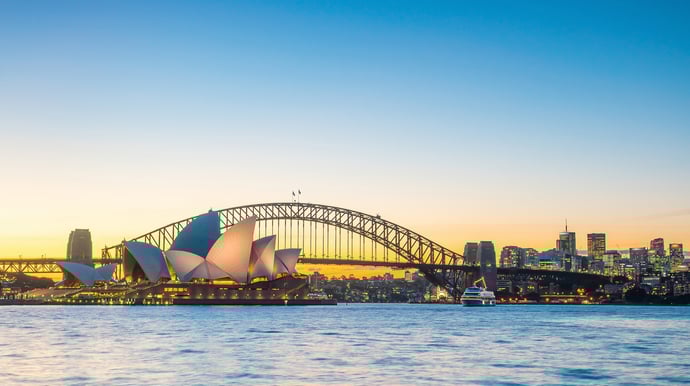 Vanuit Sydney via Azië naar