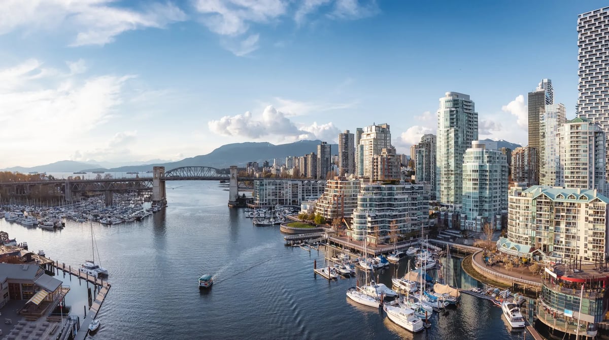 Granville Island in False Creek Vancouver