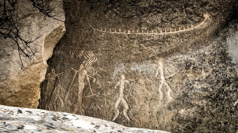 Centraal Azië - Azerbeidzjan - Gobustan Rock Carvings