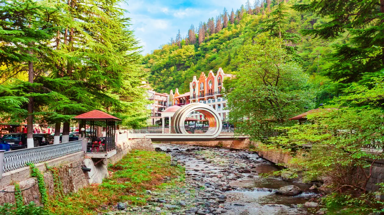 Centraal Azië - Georgië - Borjomi town