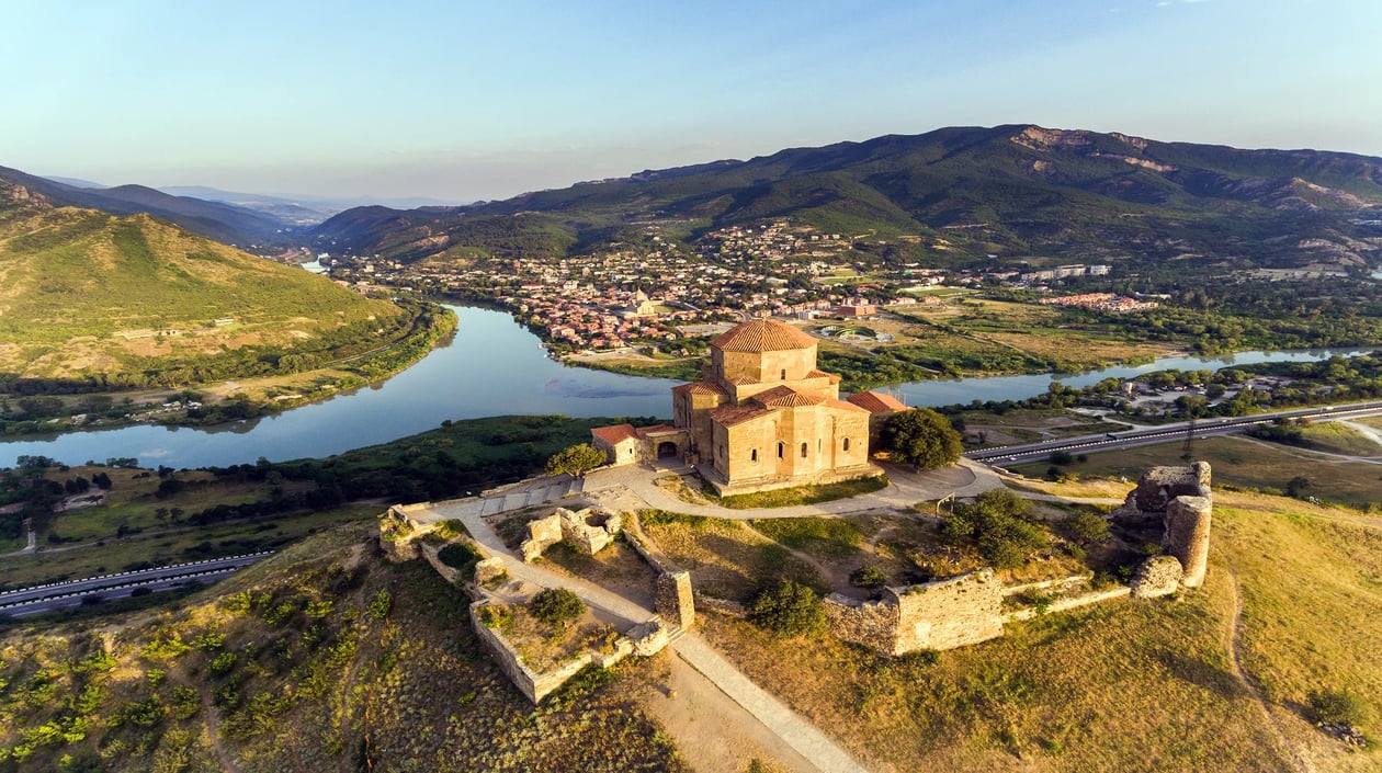 Centraal Azië - Georgië - Mtskheta - Jvary klooster