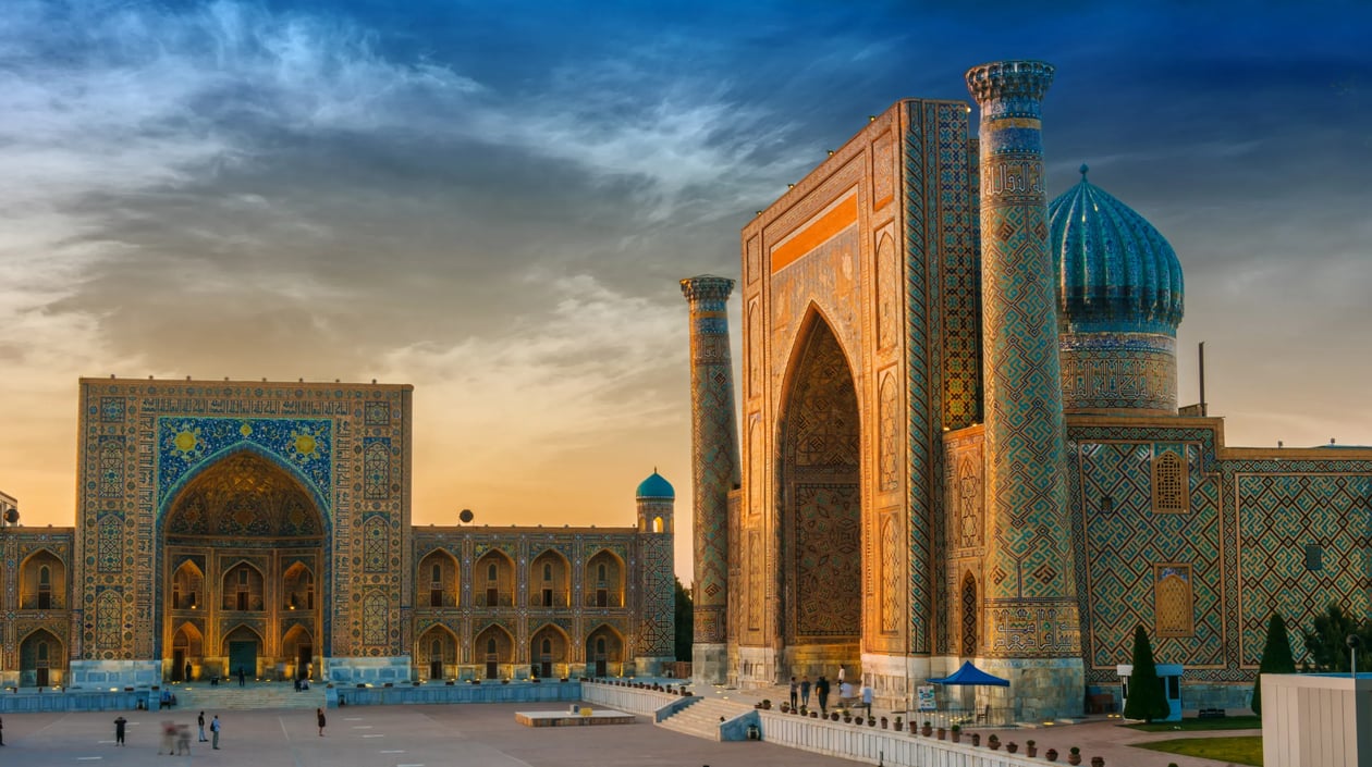 Centraal Azië - Oezbekistan - Registan in Samarkand