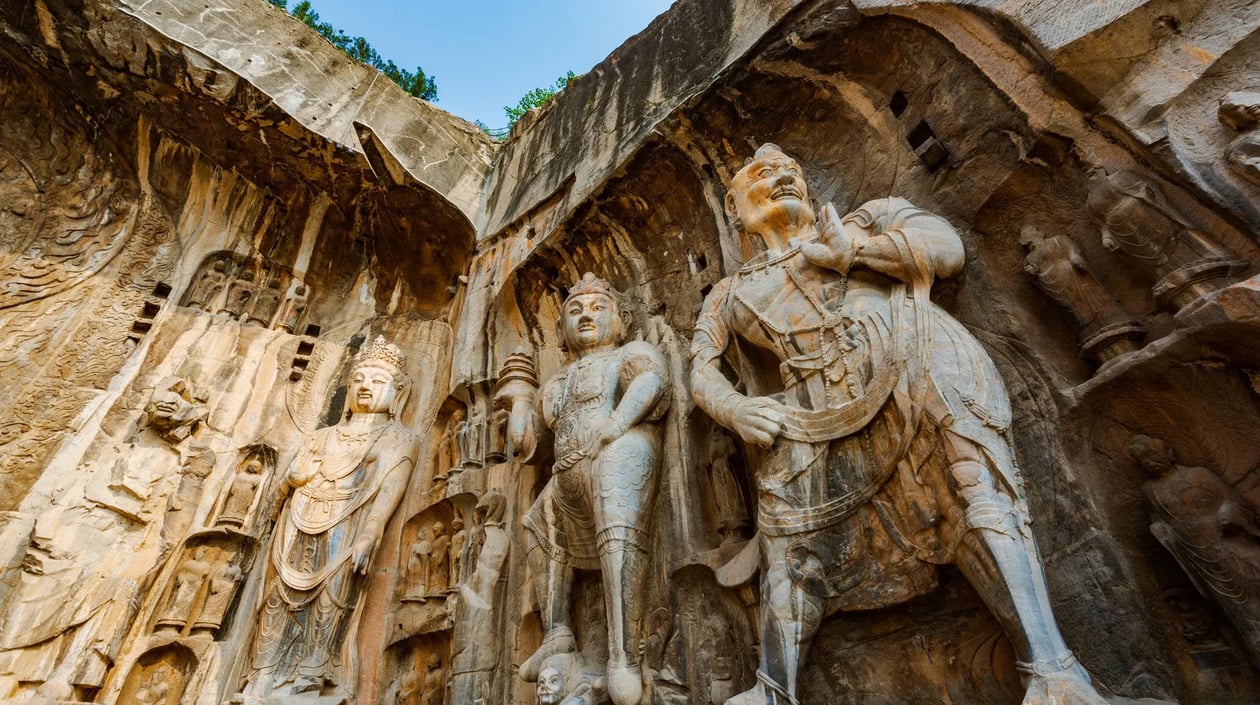 Grotten van Longmen China (2)