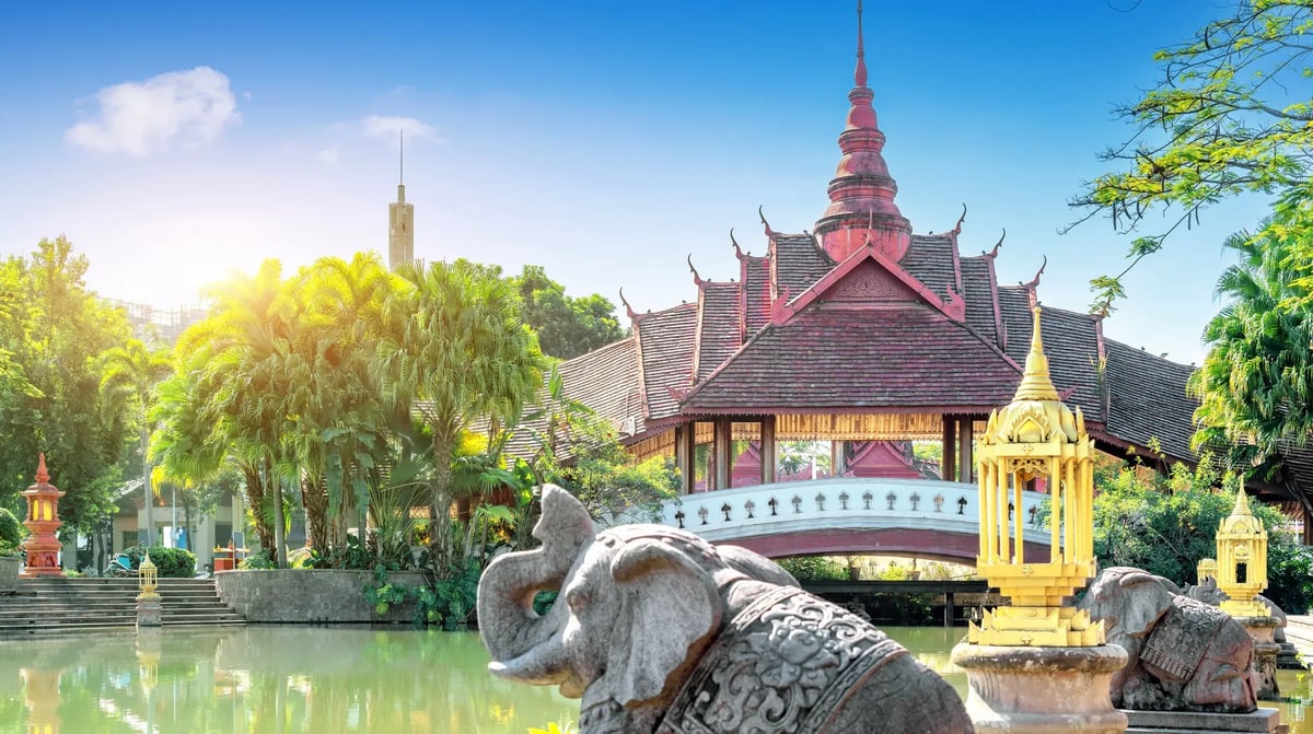 Xishuangbanna, Yunnan, China Dai-stijl