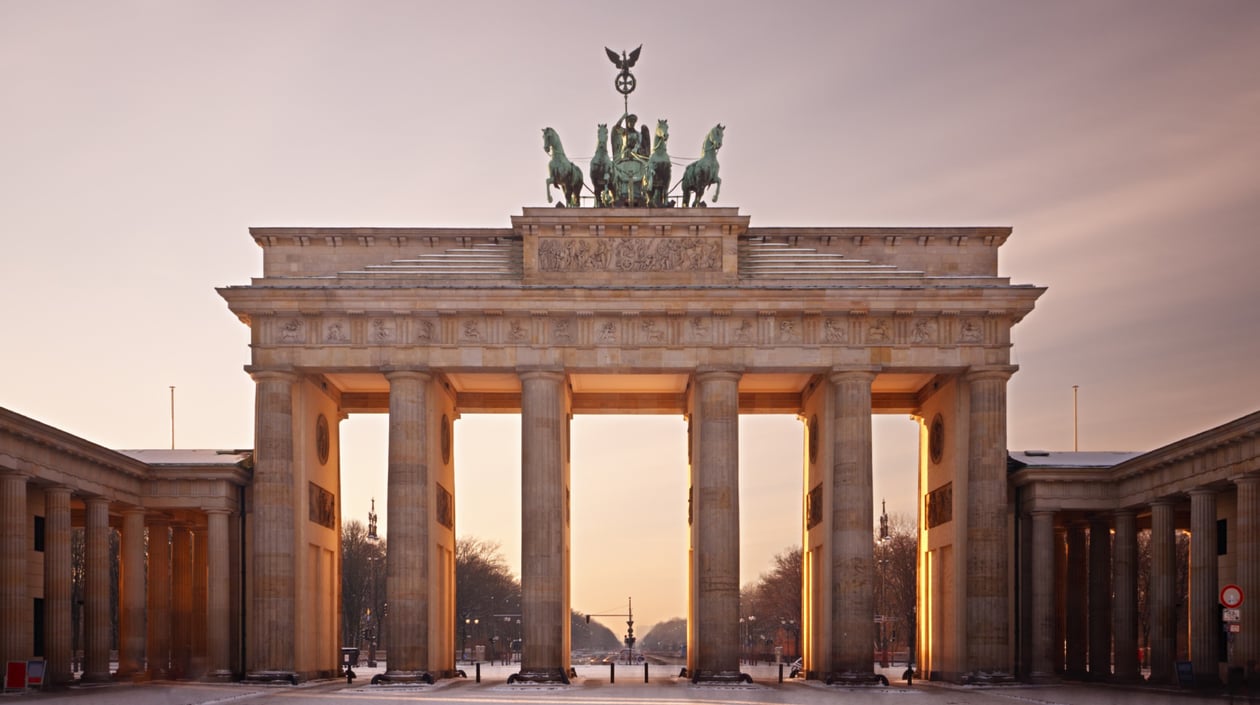 Berlijn - Brandenburger Tor in de winter