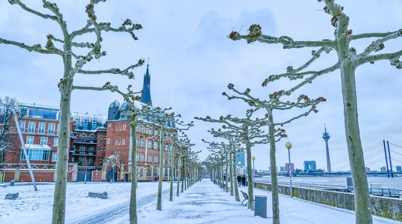 Rijn promenade Düsseldorf, shutterstock