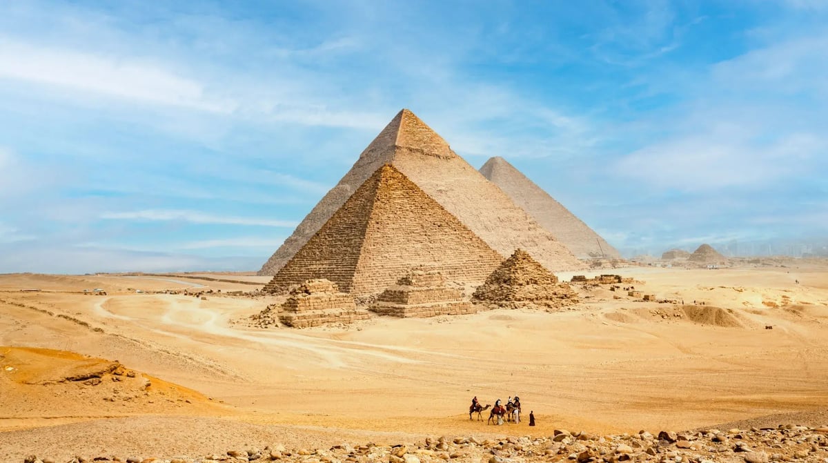 Egypte - Caïro - Piramides van Gizeh