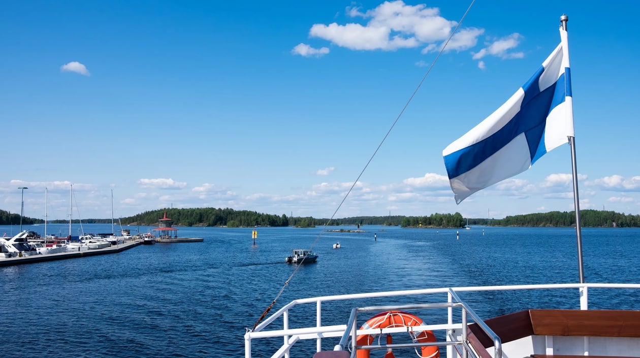 Boottocht over het Saimaameer Finland, shutterstock_2057084552