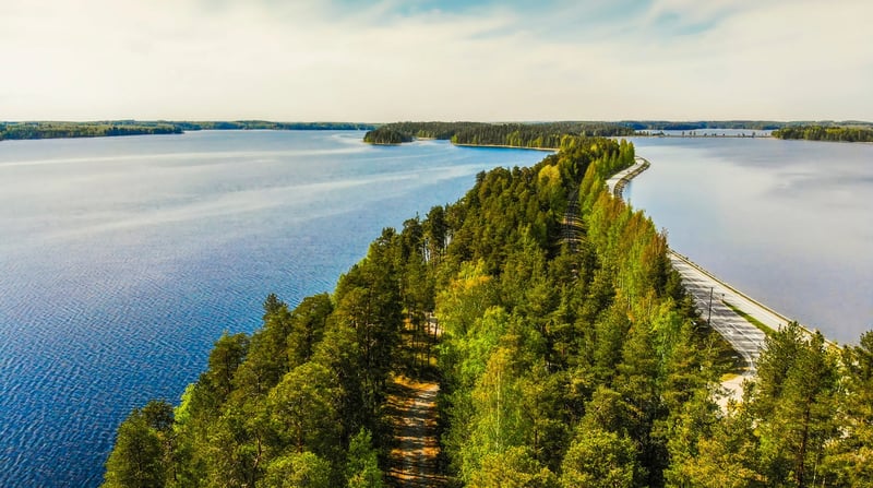 Nationale park bij Saimaameer Finland, shutterstock_1813261180